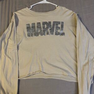 Marvel Beige Long Sleeve Shirt
